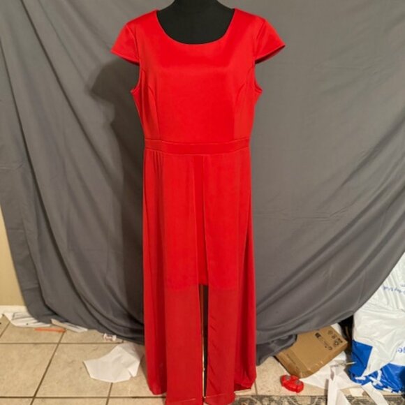 SAMI & JO Floor Butt Cape Dress Size XL - Picture 1 of 3